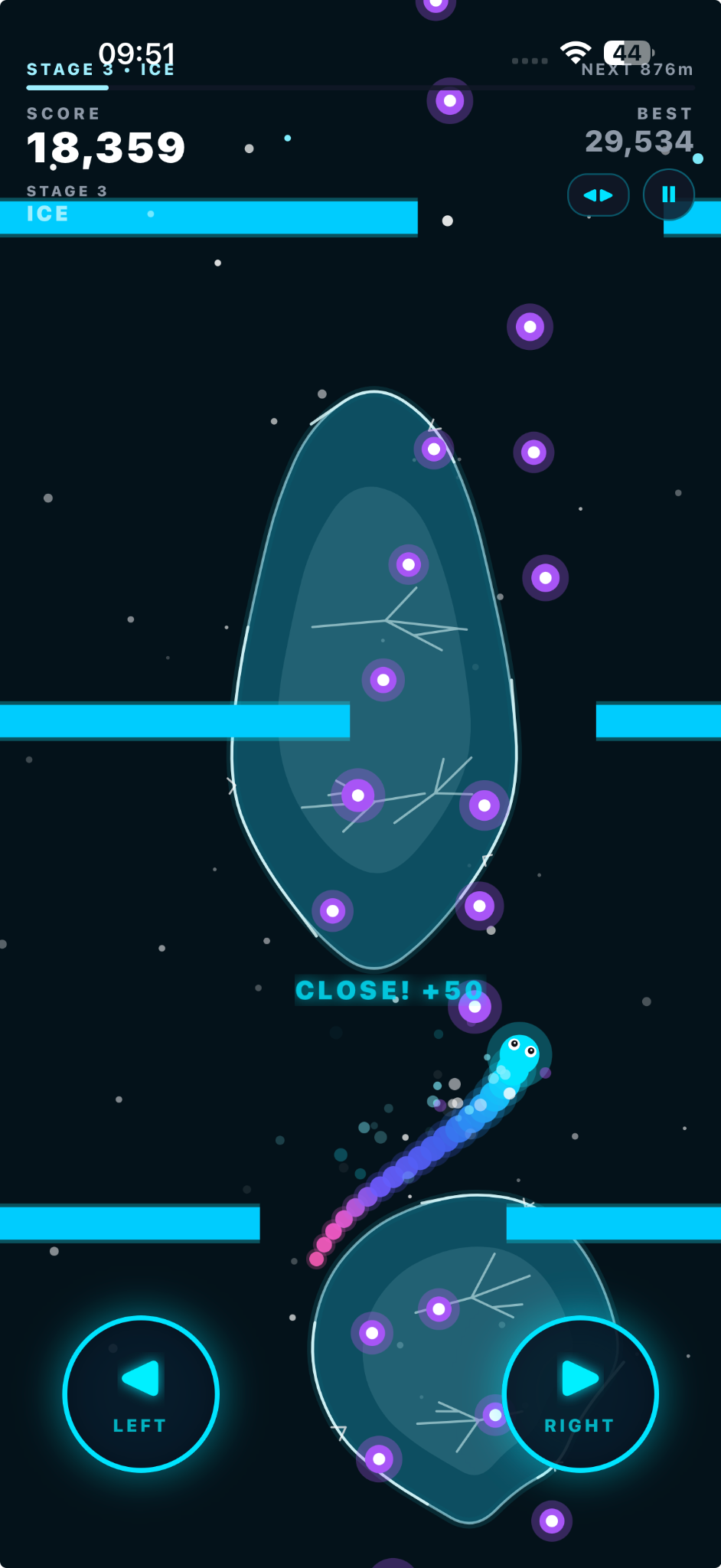 Swervio gameplay in the Ice stage